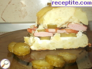 снимка 5 към рецепта Картофен кекс с плънка