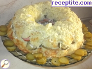 снимка 2 към рецепта Картофен кекс с плънка