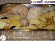 снимка 1 към рецепта Пилешки бутчета с картофи в плик