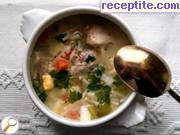 Пилешка супа със зеленчуци и прясно мляко