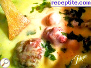 снимка 2 към рецепта Кюфтенца с гъби в млечно-яйчен сос