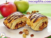 снимка 7 към рецепта Пънчета от бутер тесто с ябълки, орехи и стафиди