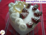снимка 5 към рецепта Торта с маскарпоне мус и сладко от диви ягоди