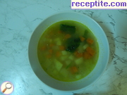 Зеленчукова супа в микровълнова фурна