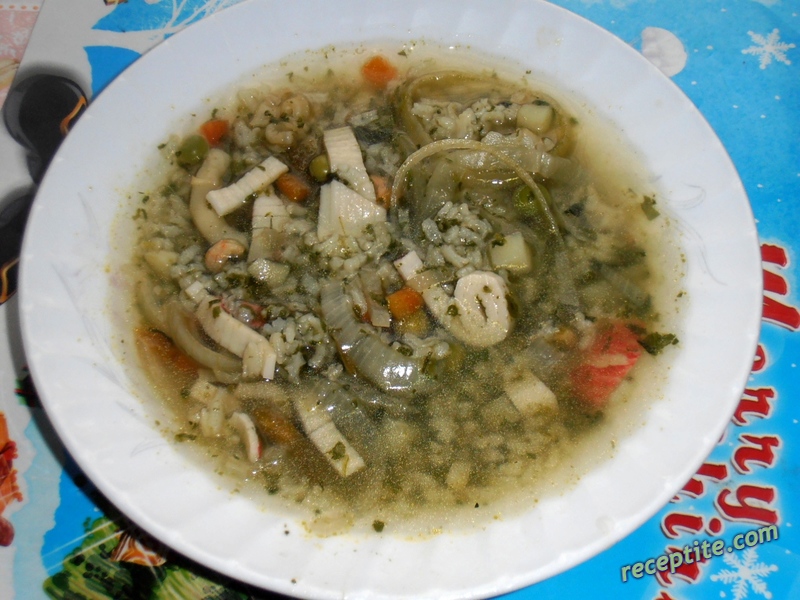 Снимки към Супа със зеленчуци и морски дарове