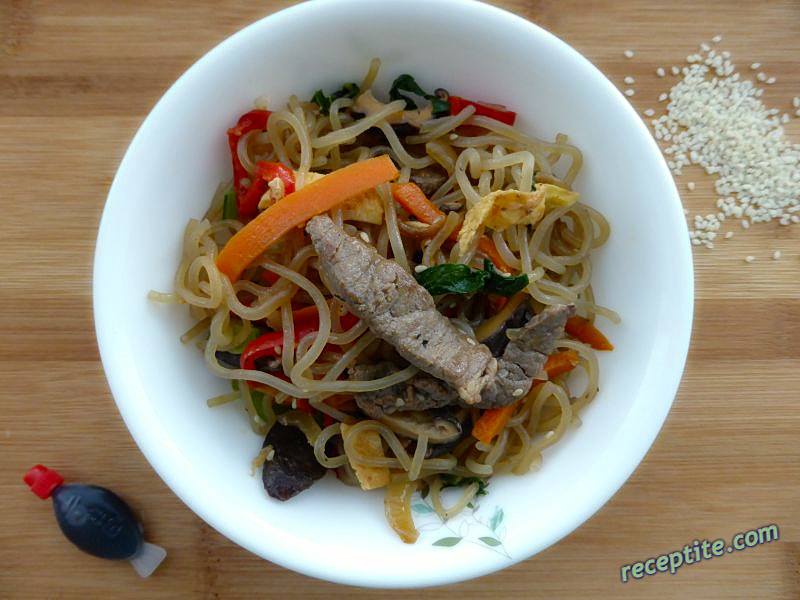 Снимки към Корейски нудъли - Korean Japchae