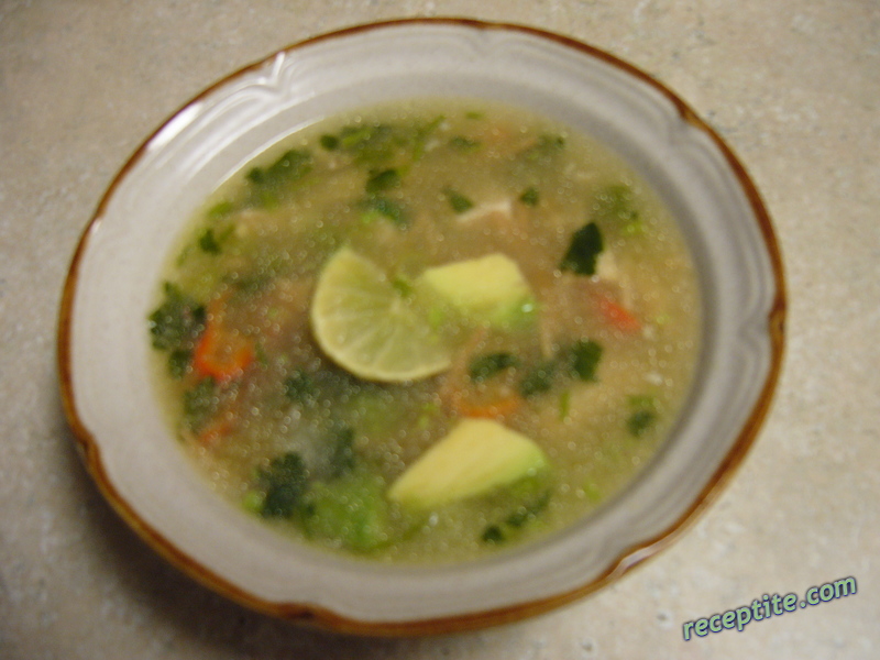 Снимки към Мексиканска супа с пържени спагети (Caldo Xochitl)