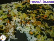 снимка 1 към рецепта Ориз със спанак и тиквички
