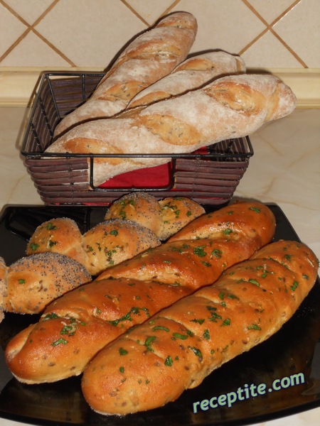 Снимки към Типови хлебчета - багети със семена