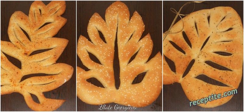 Снимки към Френски плосък хляб Фугас (Fougasse)