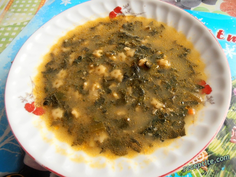 Снимки към Супа по овчарски с коприва и лапад