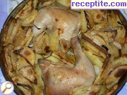 Пилешки бутчета с хрупкави картофи на фурна