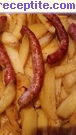 снимка 8 към рецепта Тънка наденица с картофи на фурна