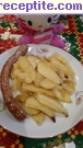 снимка 9 към рецепта Тънка наденица с картофи на фурна