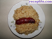 снимка 2 към рецепта Бял ориз с наденички