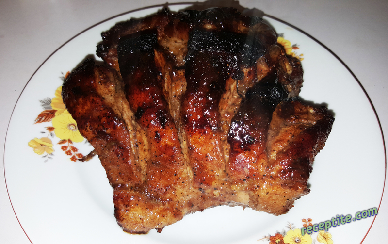 Снимки към Свински ребра с барбекю сос на фурна