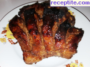 снимка 2 към рецепта Свински ребра с барбекю сос на фурна