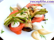 снимка 2 към рецепта Салата със зеленчуци и моцарела