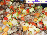 снимка 2 към рецепта Свинско със зеленчуци на уок