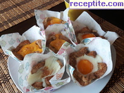снимка 2 към рецепта Кошнички с бекон и яйца