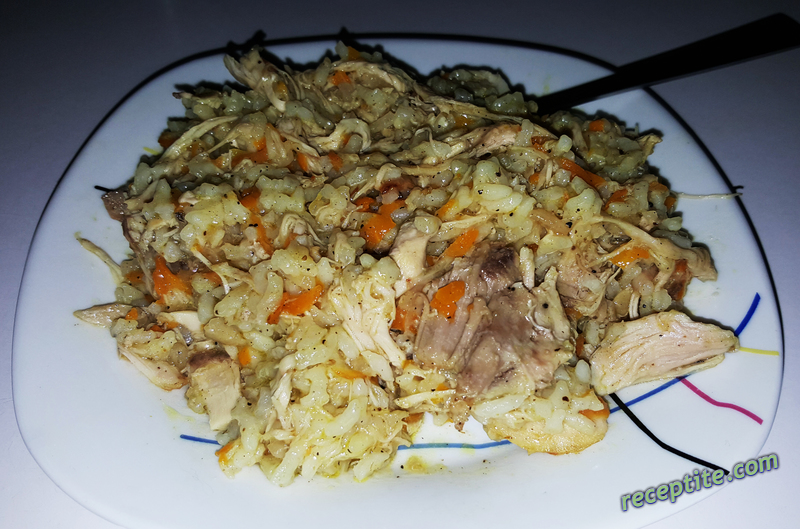 Снимки към Лимонов ориз с пилешко и къри