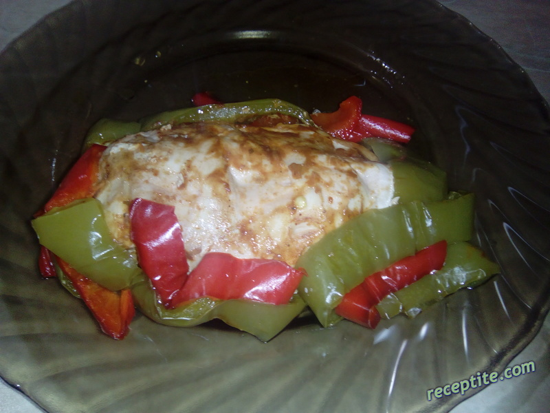 Снимки към Пиле със зеленчуци във фолио