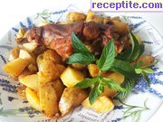 снимка 9 към рецепта Заек на фурна с пресни картофи