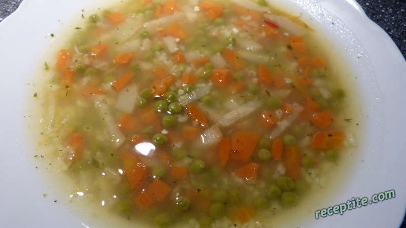 Снимки към Супа с грах и ориз