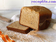 Хляб в хлебопекарна с бяло и нахутено брашно