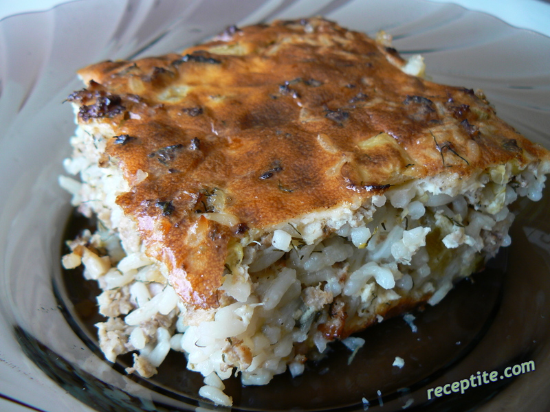 Снимки към Мусака с тиквички, кайма и ориз