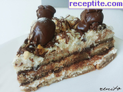 снимка 22 към рецепта Бишкотен сладкиш с извара и течен шоколад