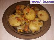 Печени картофи със зеленчуци
