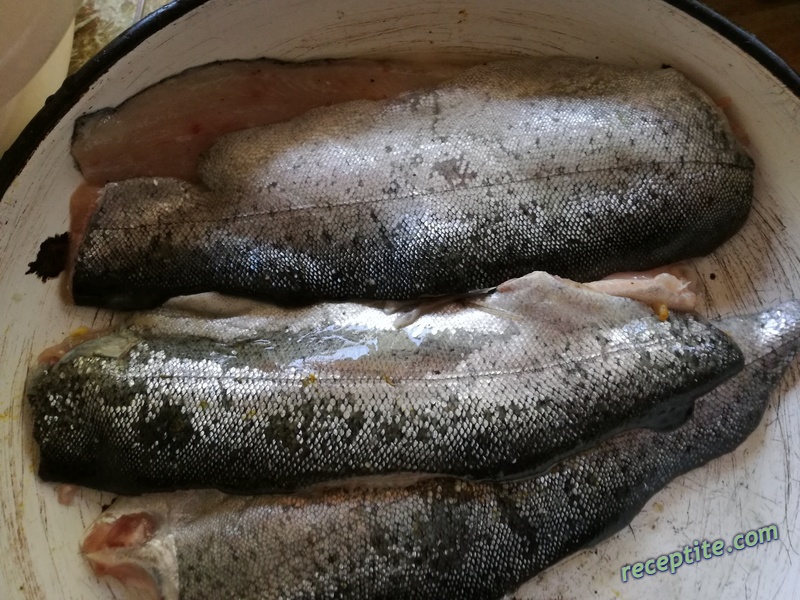 Снимки към Пържена пъстърва *На гребен*