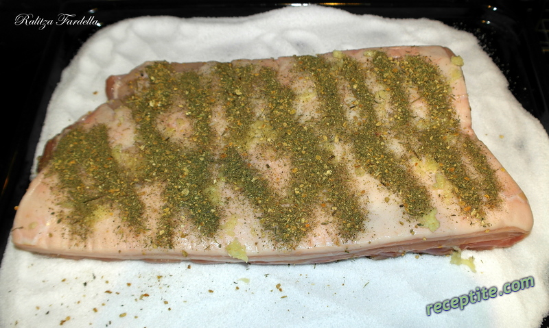 Снимки към Сушена осмянка (pancetta, сланинка от корема)