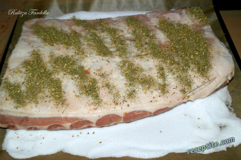 Снимки към Сушена осмянка (pancetta, сланинка от корема)