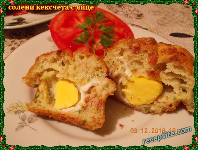 Снимки към Солени кексчета с яйце
