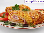 снимка 1 към рецепта Картофено руло с шунка и топено сирене за мазане