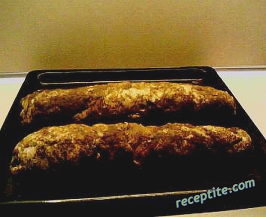 Снимки към Сушена осмянка (pancetta, сланинка от корема)