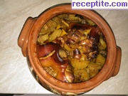 снимка 1 към рецепта Свински джолани с картофи в гювеч