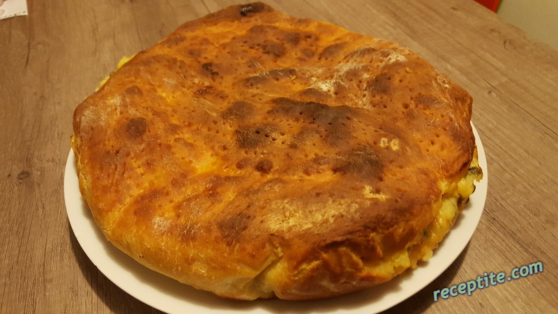 Снимки към Пай с пиле, сметана и грах