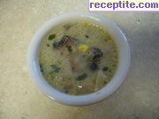 Картофена супа с гъби и царевица