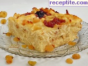 снимка 3 към рецепта Макарони на фурна с извара, стафиди и конфитюр