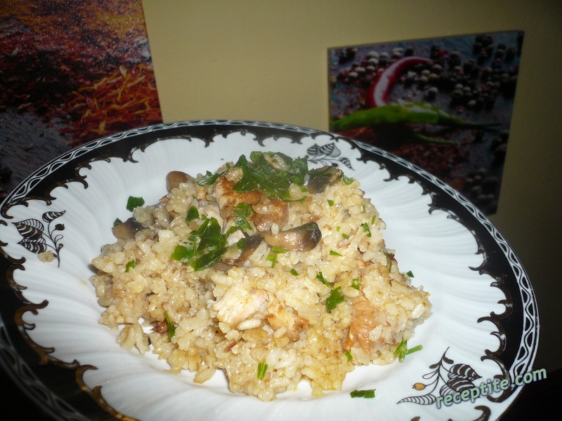 Снимки към Свинско с ориз и гъби