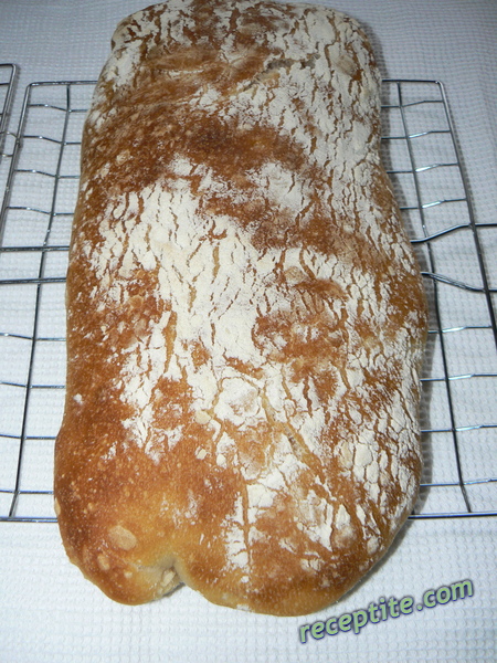 Снимки към Чабата (Ciabatta) - италиански хляб без месене