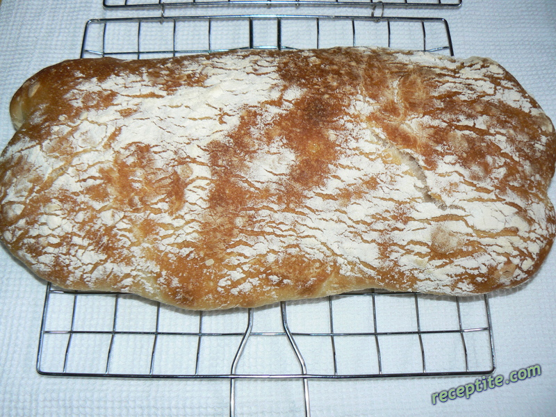 Снимки към Чабата (Ciabatta) - италиански хляб без месене