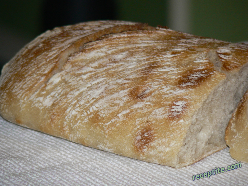 Снимки към Чабата (Ciabatta) - италиански хляб без месене