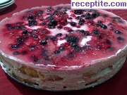 снимка 2 към рецепта Плодова торта с бишкоти
