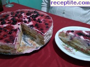 снимка 5 към рецепта Плодова торта с бишкоти