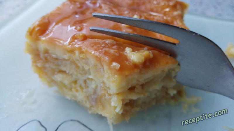 Снимки към Млечна баница с юфка и карамел