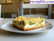 снимка 8 към рецепта Сладкиш с ревен, ванилов крем и маслен щройзел